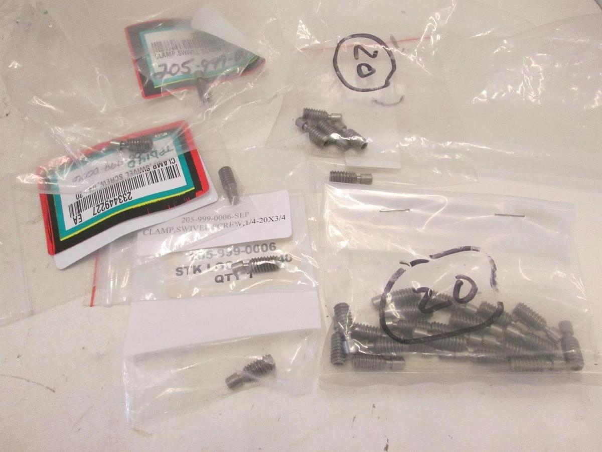 CARR LANE MANUFACTU, CL-2-SSC-S, CLAMP,SWIVEL SCREW, 1/4-20 x 3/4, New, Lot of30