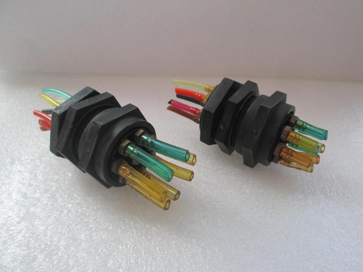 Used Pneutronics, Series 44, 8 Pin, Pneumatic Connector, Used, Lot of 2