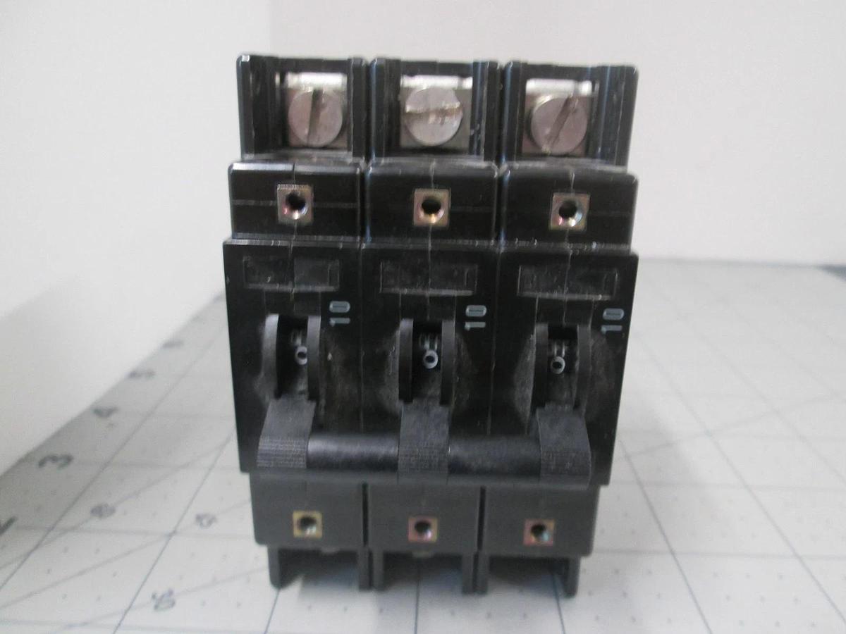 Used Airpax, IELHR111-26268-10-V, 10A, Circuit Breaker, 3 Pole, Used