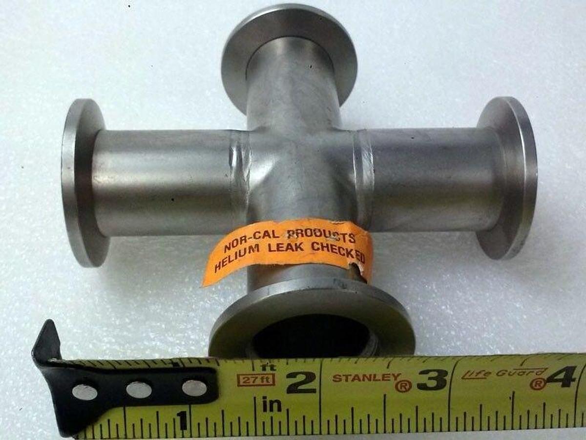 Nor-cal Vacuum Fitting 4 Way Cross NW25, New