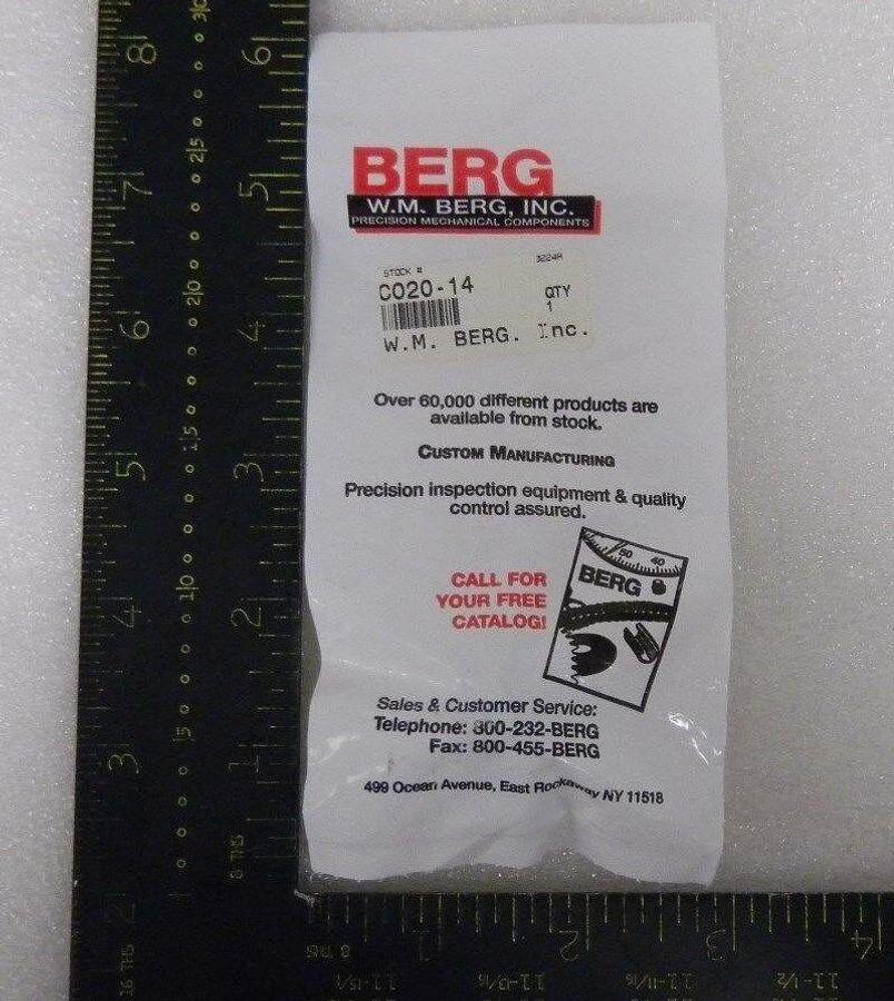 Used W. M. Berg Inc. C020-14 Coupling, Max Torque- 165, New