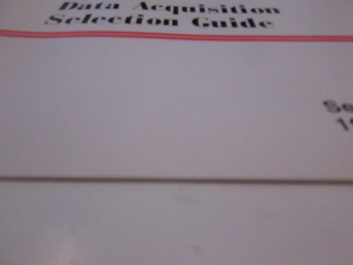 Used Micro Power Systems Data Acquisition Selection Guide Sept. 1987, Used