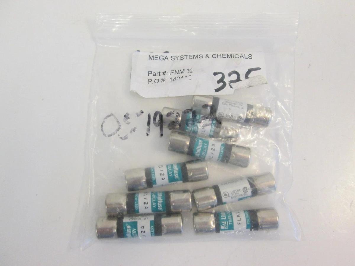 Littlefuse Fusetron FLM-1/2A Fuse, Lot 8, New