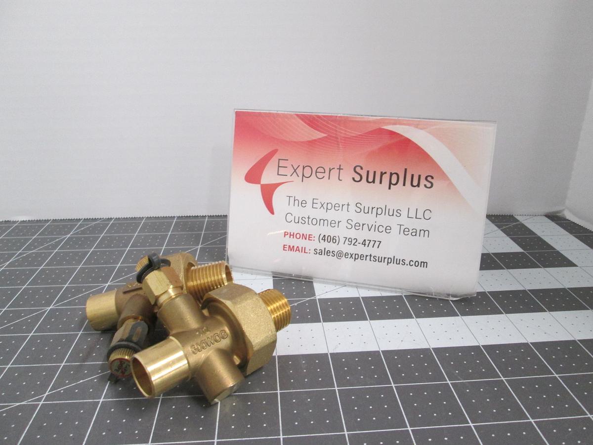 Used 1/2" B14C 600 WOG Hydronic Coil Fitting Lot of 2