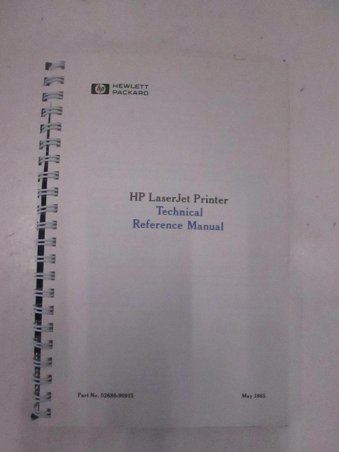 Used HP Model 2686A LaserJet Printer Technical Reference Manual, Used