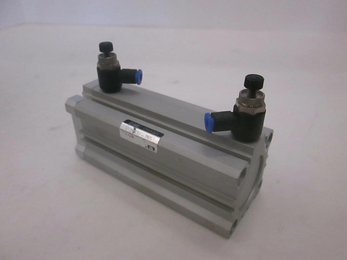 Used SMC, Pneumatic Cylinder, CDQ2KR32-75D, Used