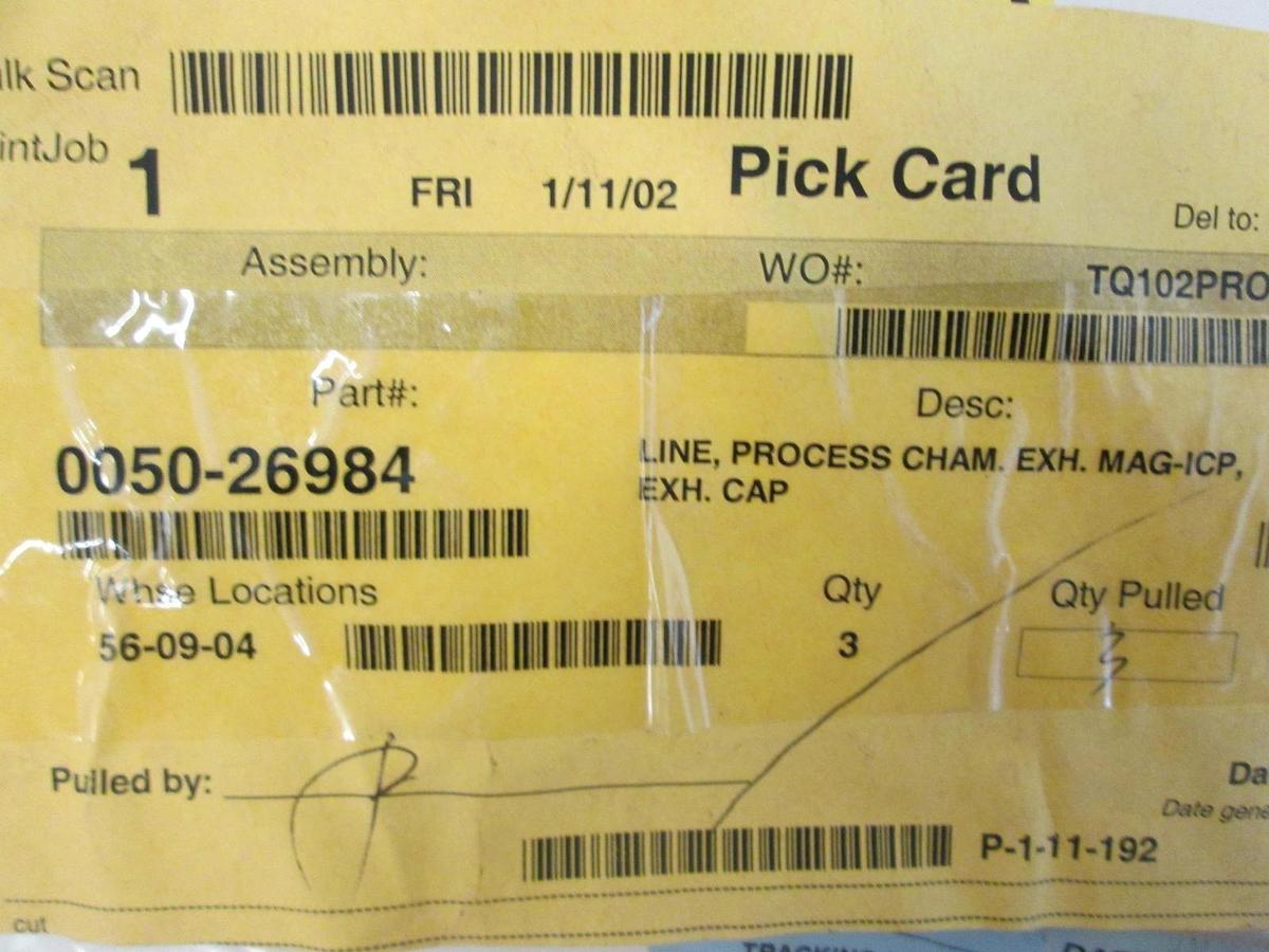 Used AMAT, Line, Process Cham. Exh. Mag-ICP, Exh, Cap, 0050-26984, New