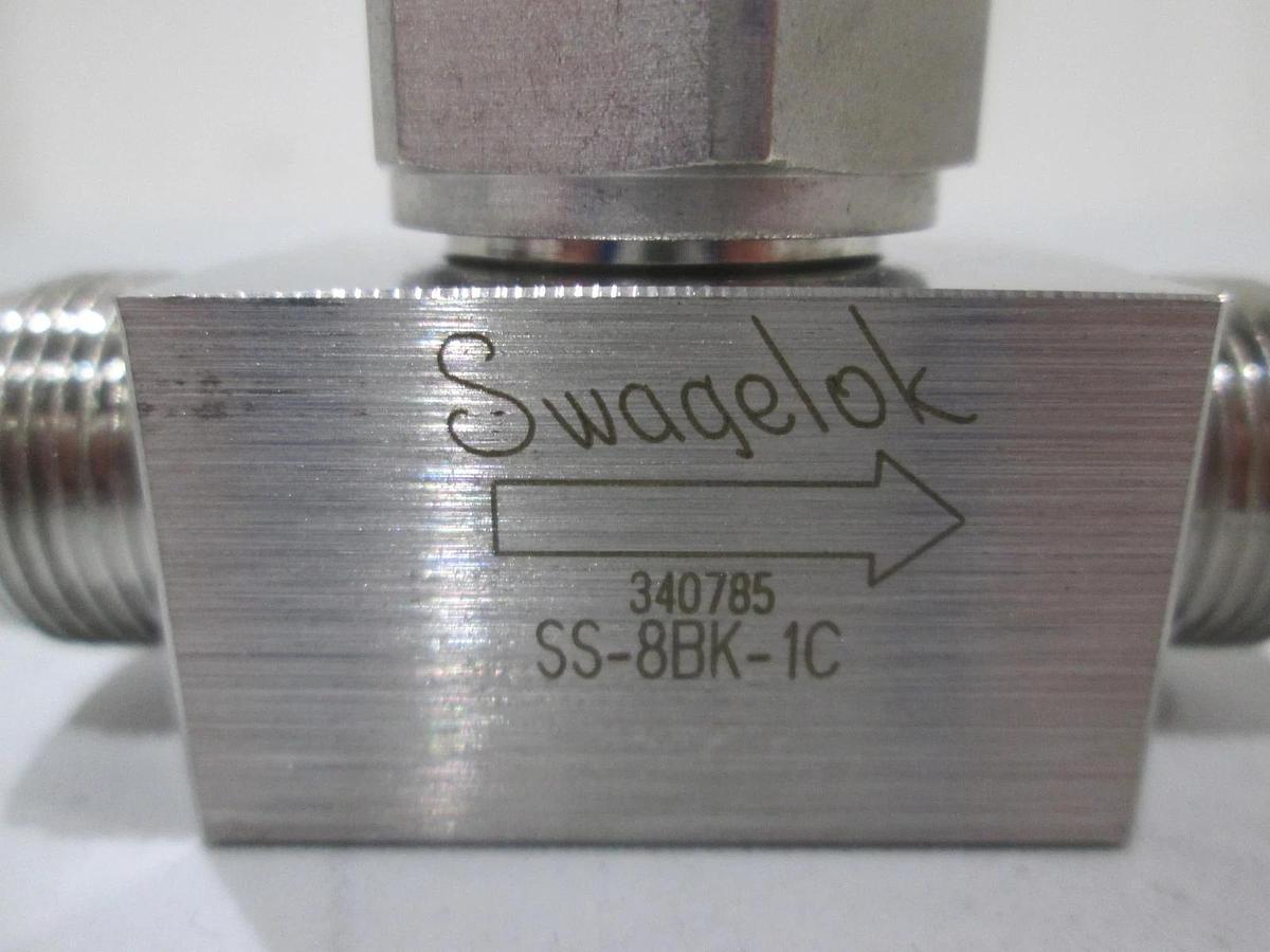 Used Swagelok, SS-8BK-1C, SS Bellows Valve, Used