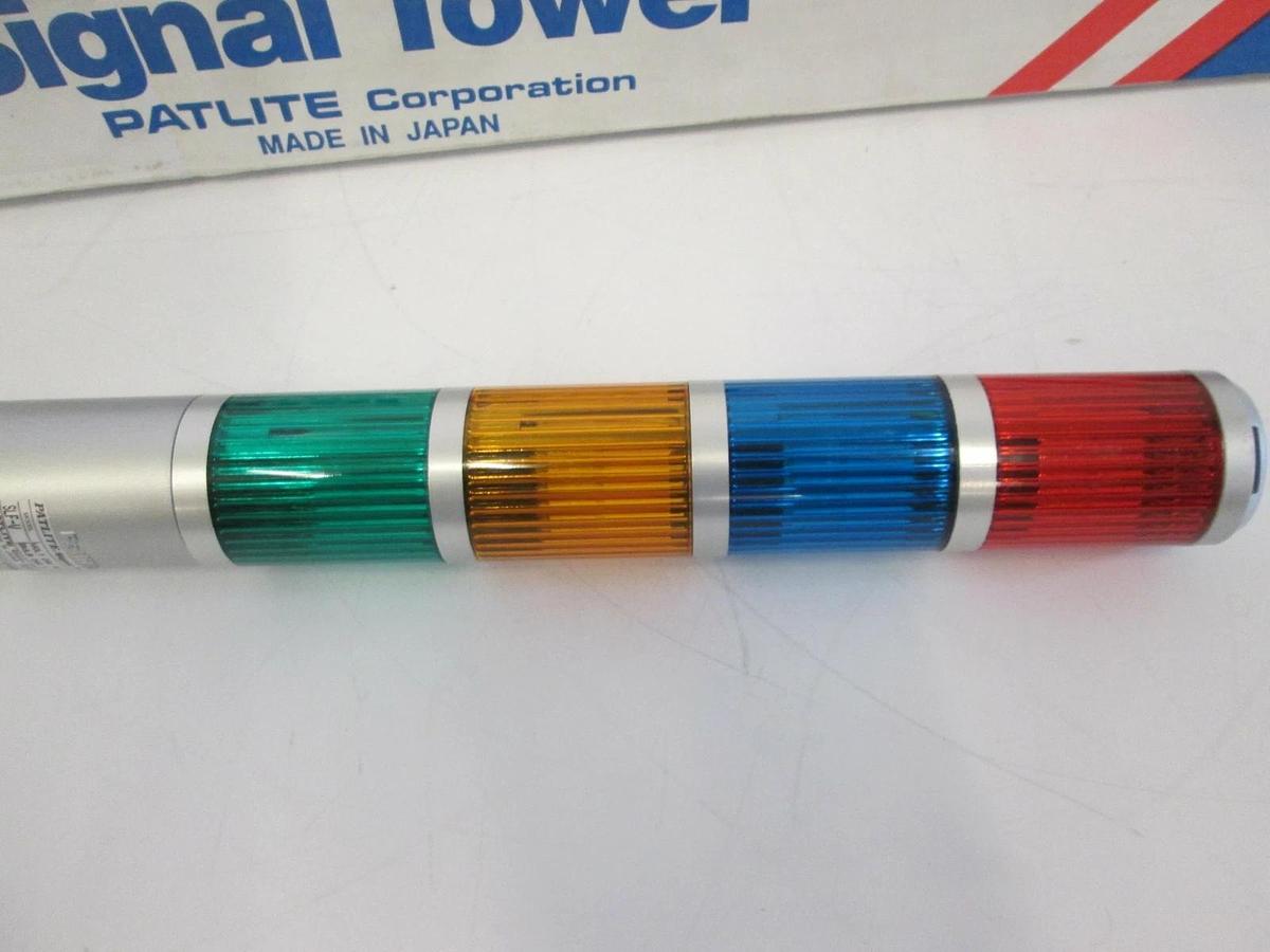 Used Patlite, SLF-402V/ SLF-V, Signal Light Tower, 24V AC/DC, RYGB, New