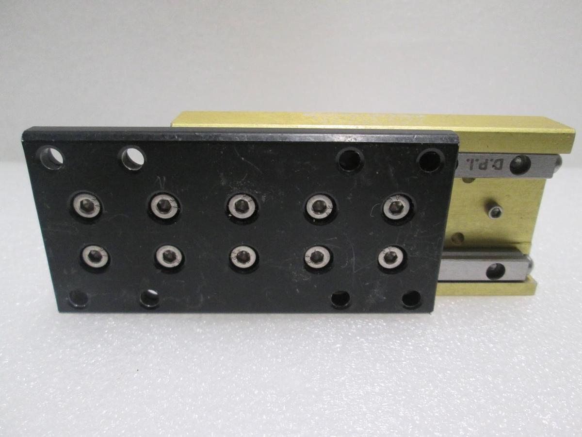 Used Del-Tron, NBT-2080A, Linear Bearing Guide Block w/ Guide Rail, Used