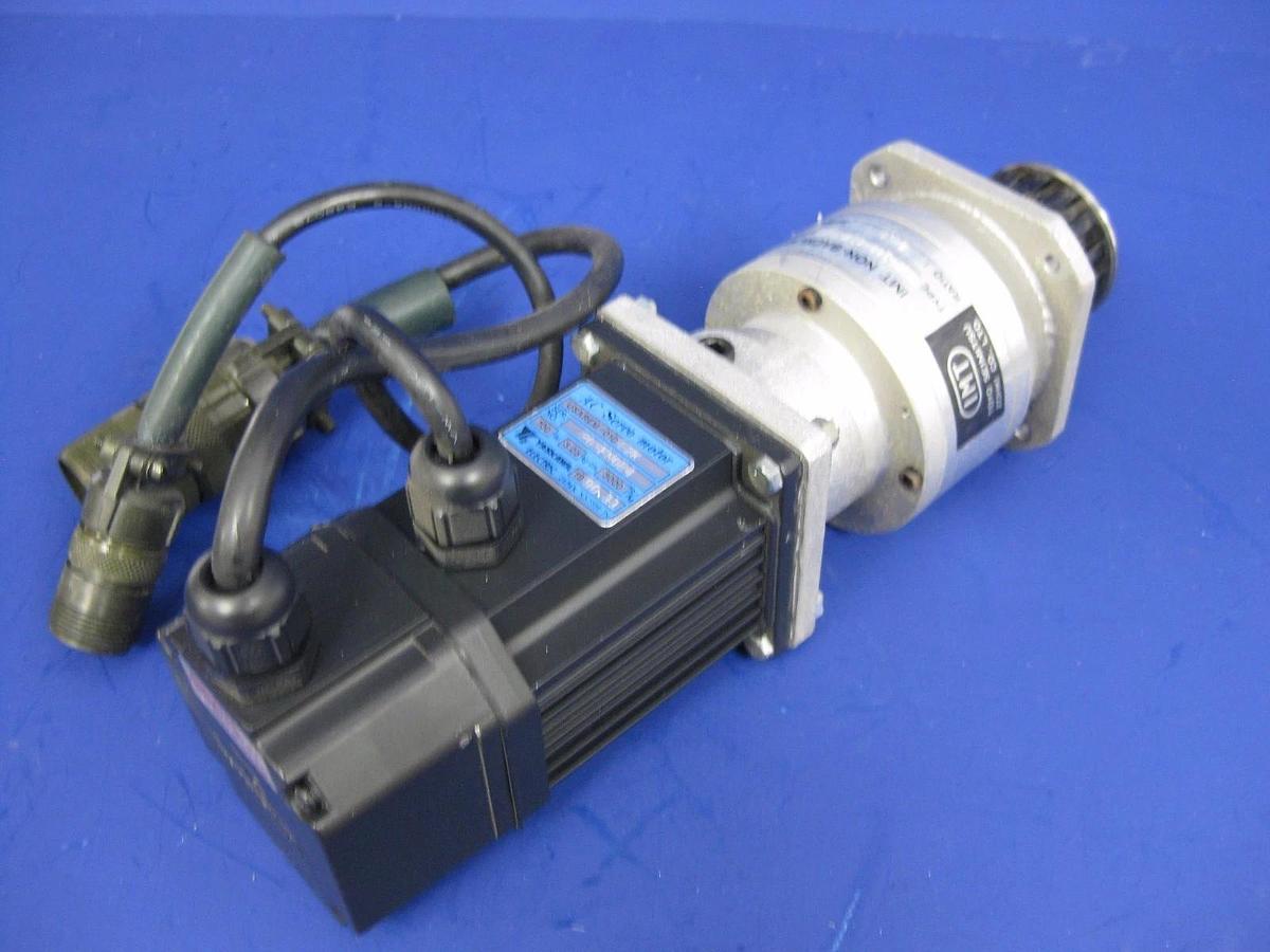 Used Yaskawa USAREM-01DE2K AC Servo Motor w/ IMT Non-Backlash Gear BM2-10B-01YERAK1