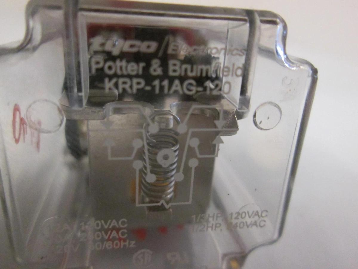 Used Potter & Brumfield, KRP-11AG-120, 120V Relay, Used