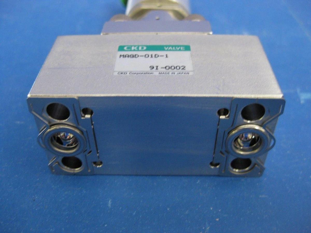Used CKD MAGD-O1D-1 Air Operated Block Valve, N.C., Lot of 2 Used