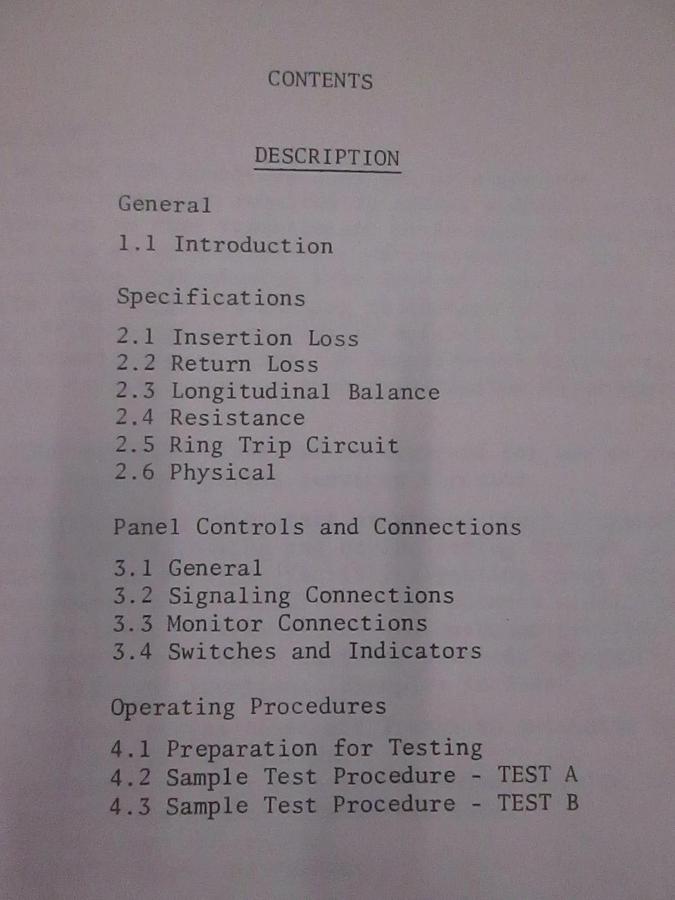 Used Wilcom T309 Auxiliary Test Set, Used