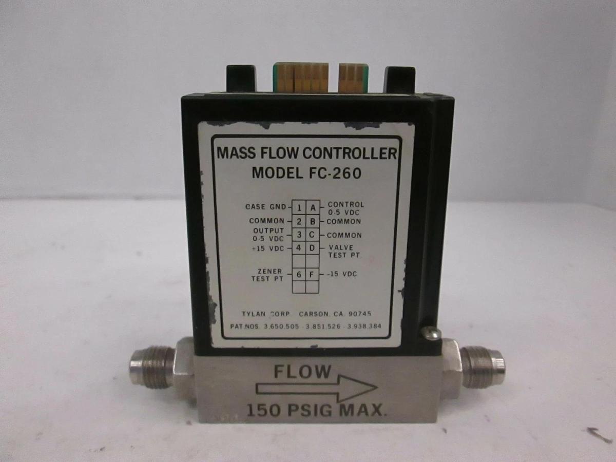 Used Tylan FC-260, Mass Flow Controller MFC, O2, 50 SCCM, Used