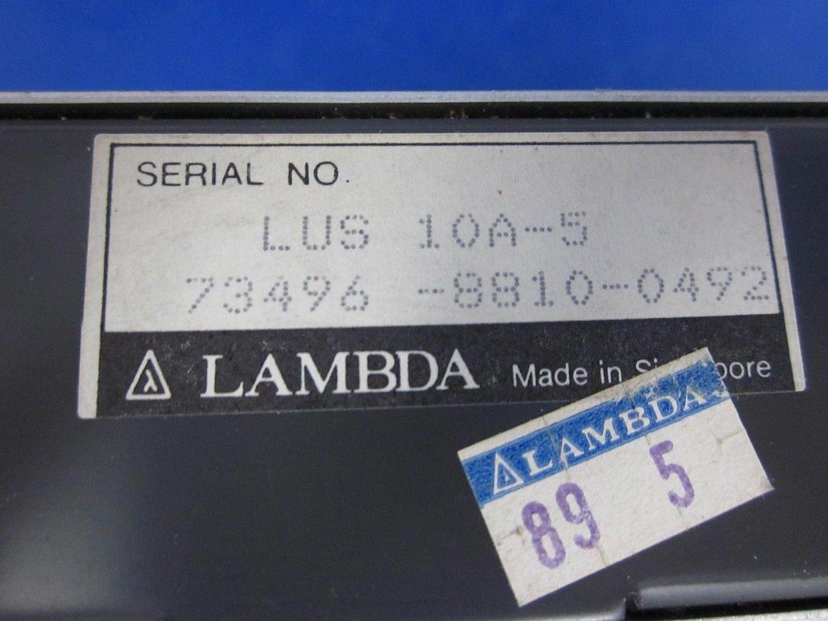 Used Lambda LUS-10A-5 Power Supply, Max. DC10.0A - LOT of 2
