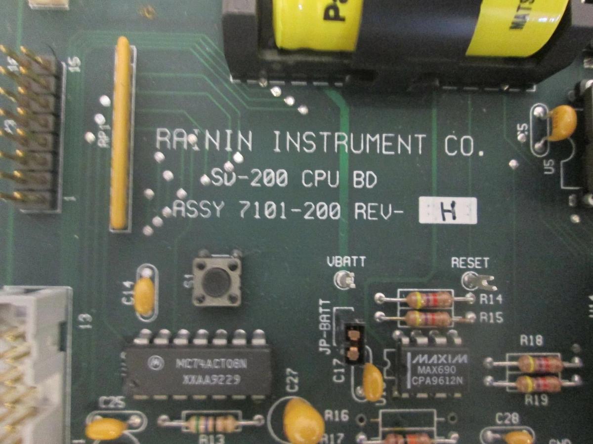 Used Rainin Instrument, 7101-200, SV-200 CPU Board, Used