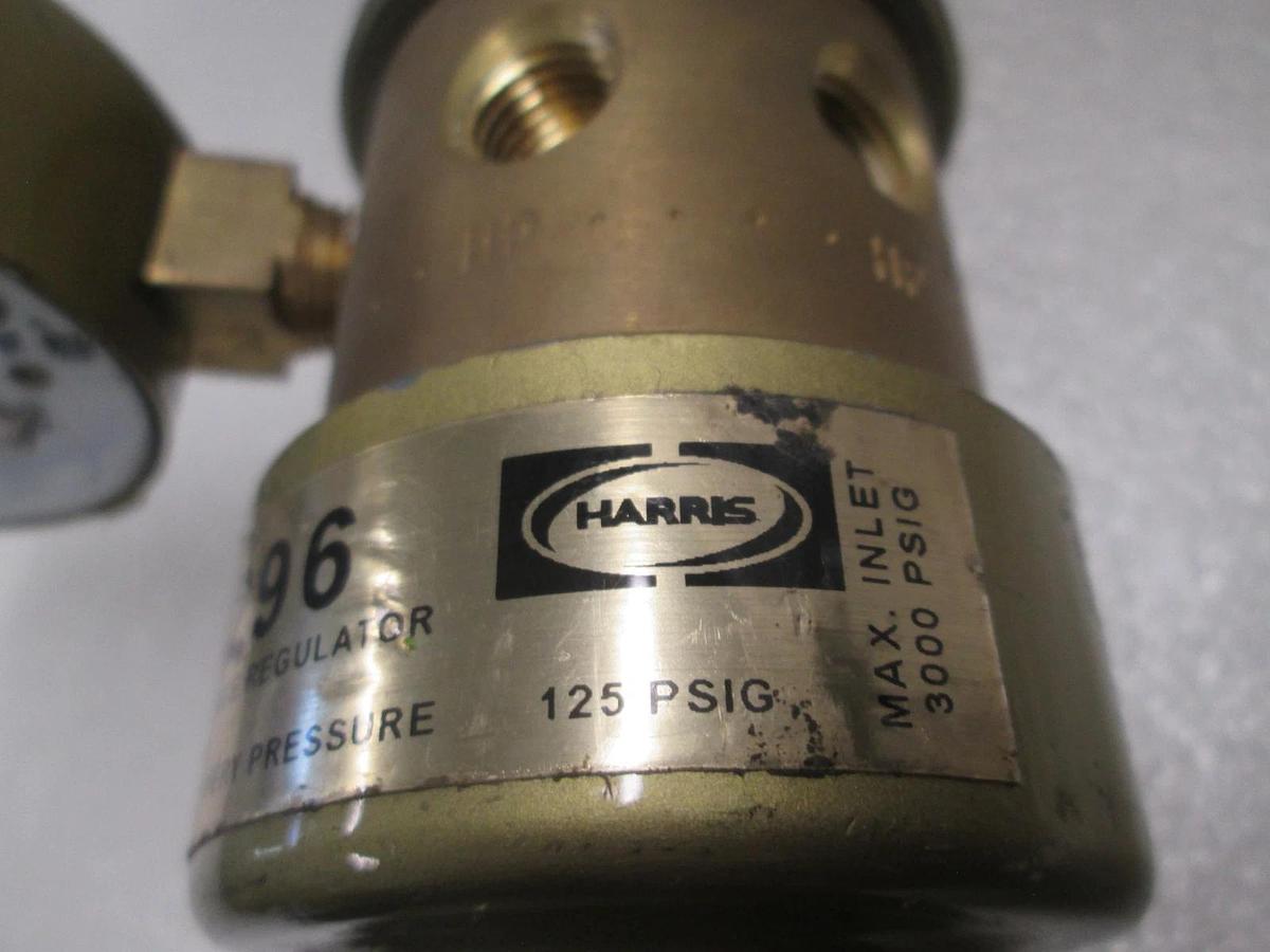 Used Harris, 9296, Multi-Stage Regulator Assy, USG Gauge 0-150 PSI, Used