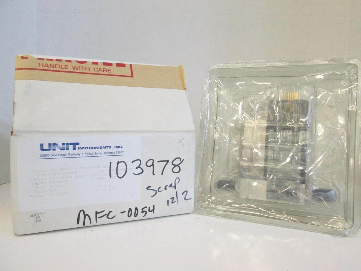 Used Unit UFC-1200A Mass Flow Controller, Gas- CF4, Range- 20 SCCM, Used