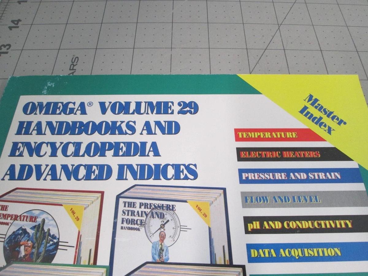 Used Omega, Volume 29 Handbook and Encyclopedia Advanced Indices, Master Index, Used