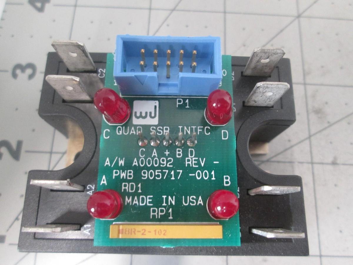Used Watkins Johnson, 905718-001, Quad SSA Relay Interface, PCB Assy, New