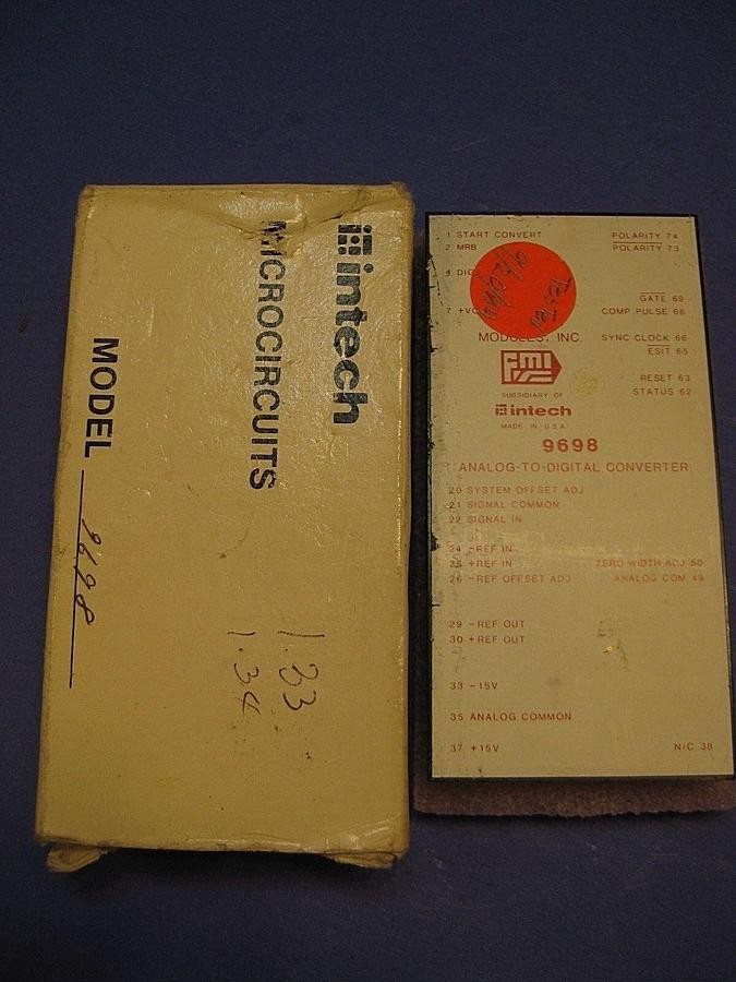Used Intech 9698 Analog-to-Digital Converter, Tested