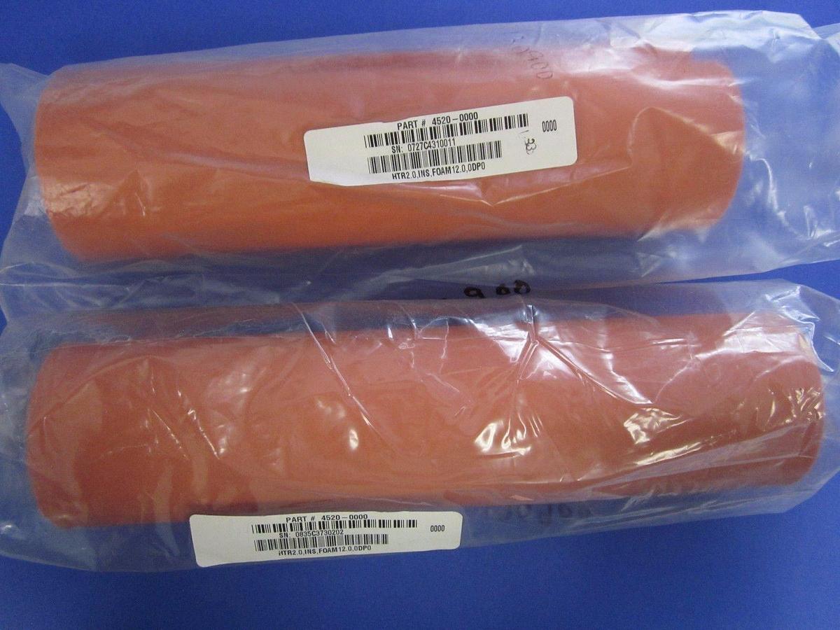 Used MKS 4520-0000 Foam Insulator for 2.0" SS Pipe - 12" and 10" Length - LOT of 2