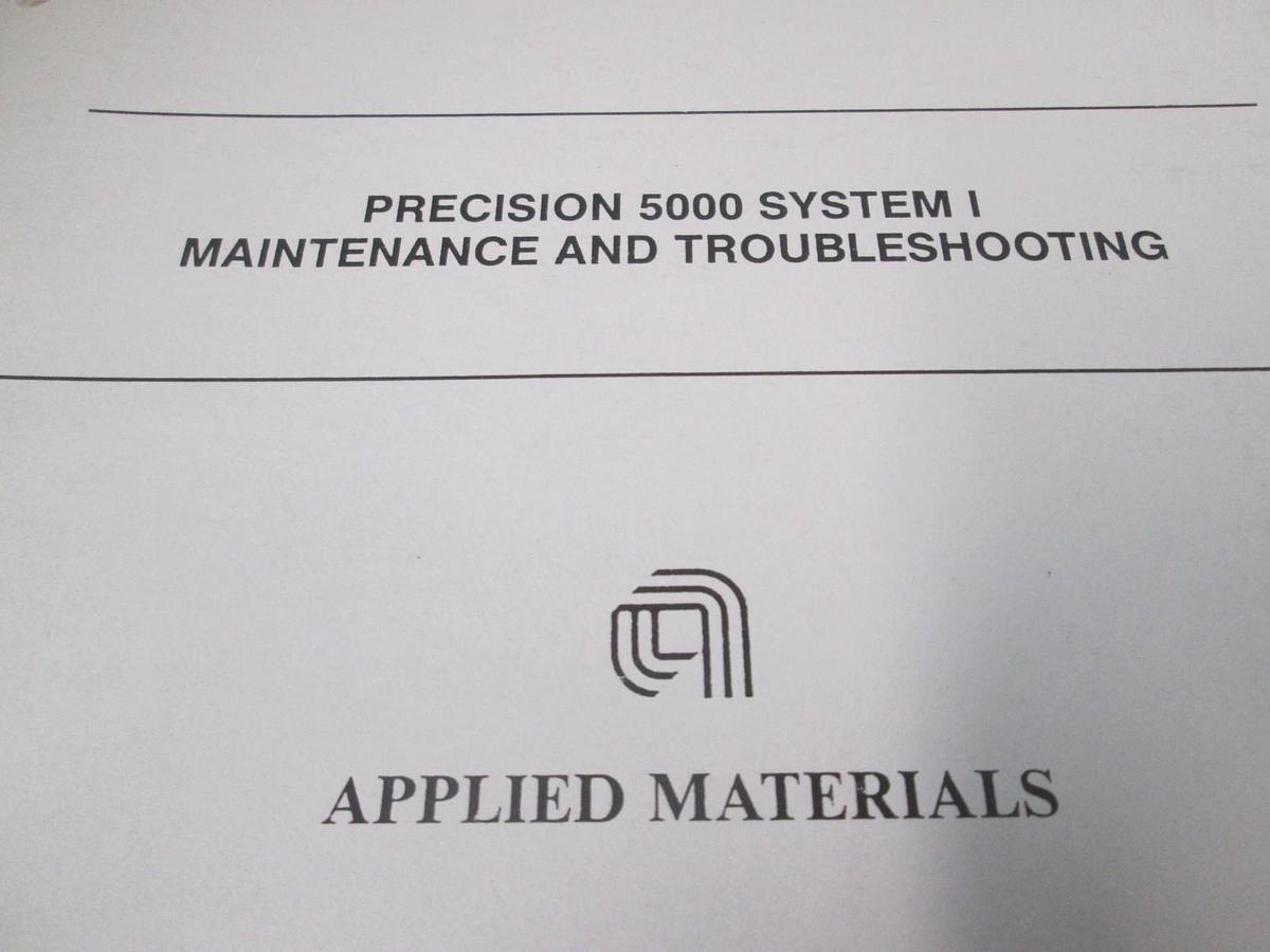 Used AMAT, Precision 5000 System, Maintenance and Troubleshooting, Manual, Used