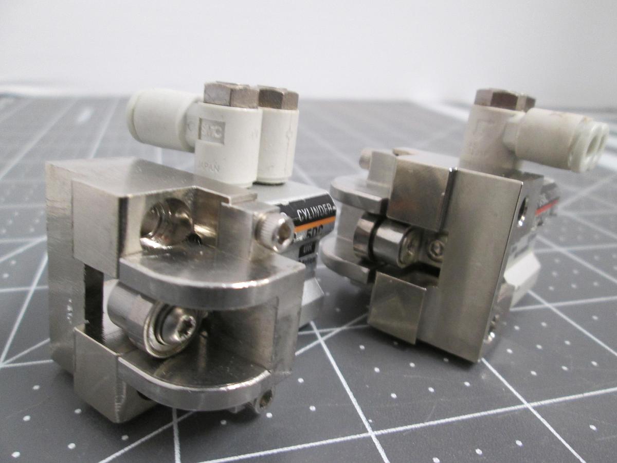 Used SMC CQ2B12-5DC Compact Pneumatic Cylinder Lot of 2 