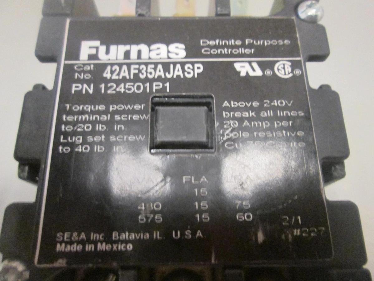 Used Siemens Furnas, 42AF35AJASP, Definite Purpose Contactor, Used
