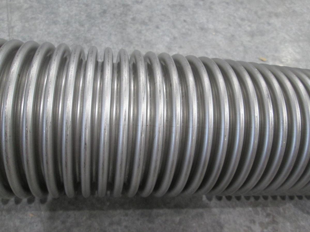 Used Stainless Steel Formed Bellows Vacuum Pipe / Hose, 19 1/2"L, 107MM Flange, Used