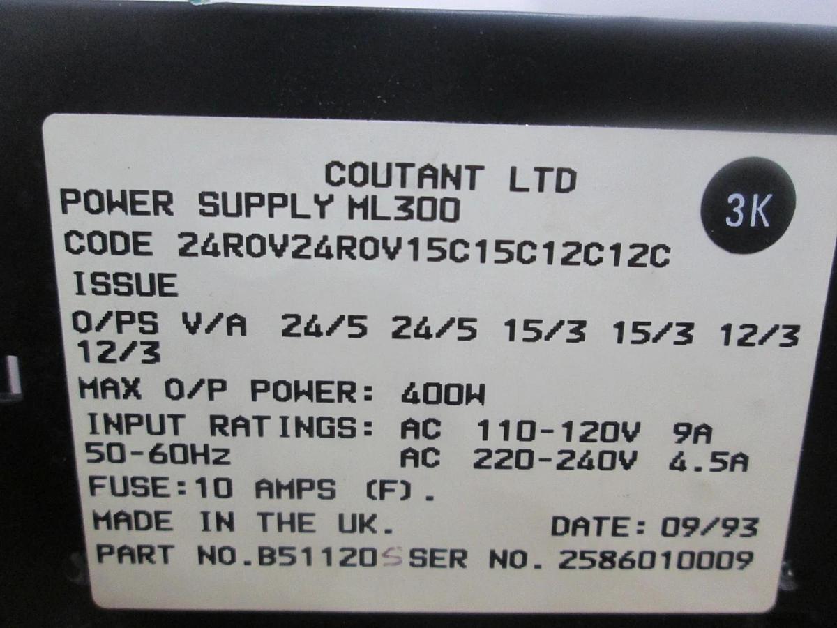 Used Lambda, Qualidyne, QML300-012, Switching Power Supply, Used