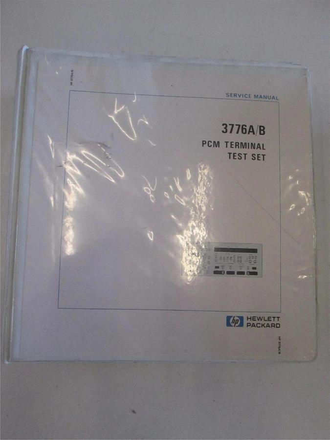 Used HP 3776A/B PCM Terminal Test Set Service Manual, Used
