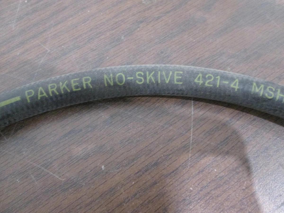 Used Parker, No-Skive 421-4, Hydraulic Hose, Used, Lot of 2