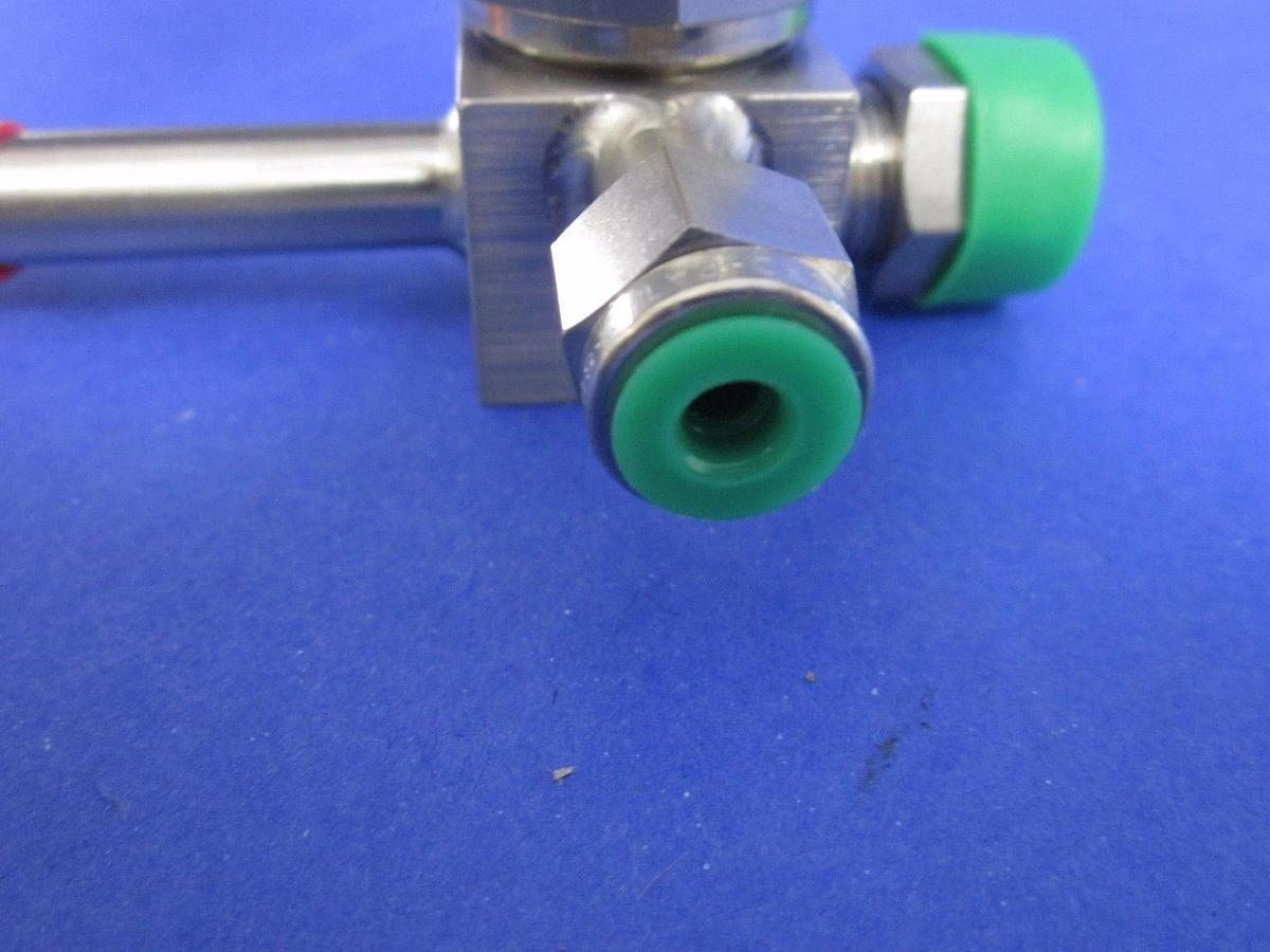 Nupro SS-4BK-1C-9ABAA Bellows Sealed Valve w/ NC Actuator, 3 Way