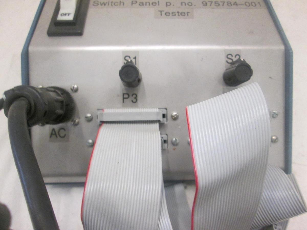Used WJ 999 Watkins Johnson, 975784-001, Switch Panel Tester w/ Ribbon Cables, Used