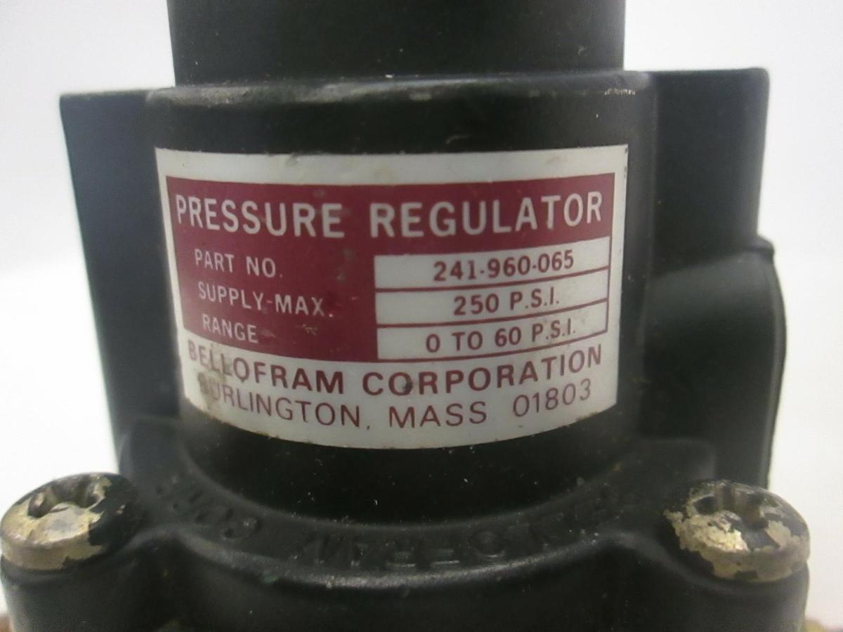 Used Bellofram, Air Pressure Regulator, Model 241-960-065, Used