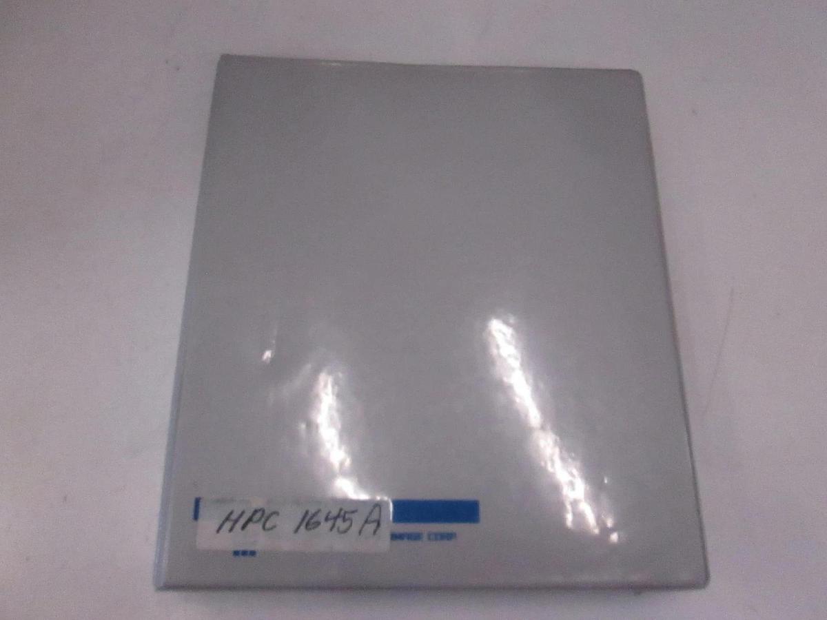 Used HP 1645A Data Error Analyzer Operating and Service Manual, Used