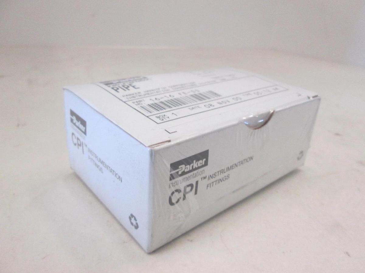 Parker, 16-16 FE-SS, Female Elbow Pipe Fitting, New, Original Packaging