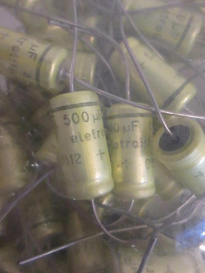 Used Capacitor 6V, 500 uF, Lot of 70
