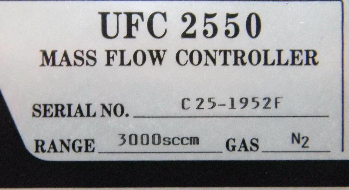 Used Unit UFC 2550 Mass Flow Controller, Gas- N2, Range- 3000sccm, Used