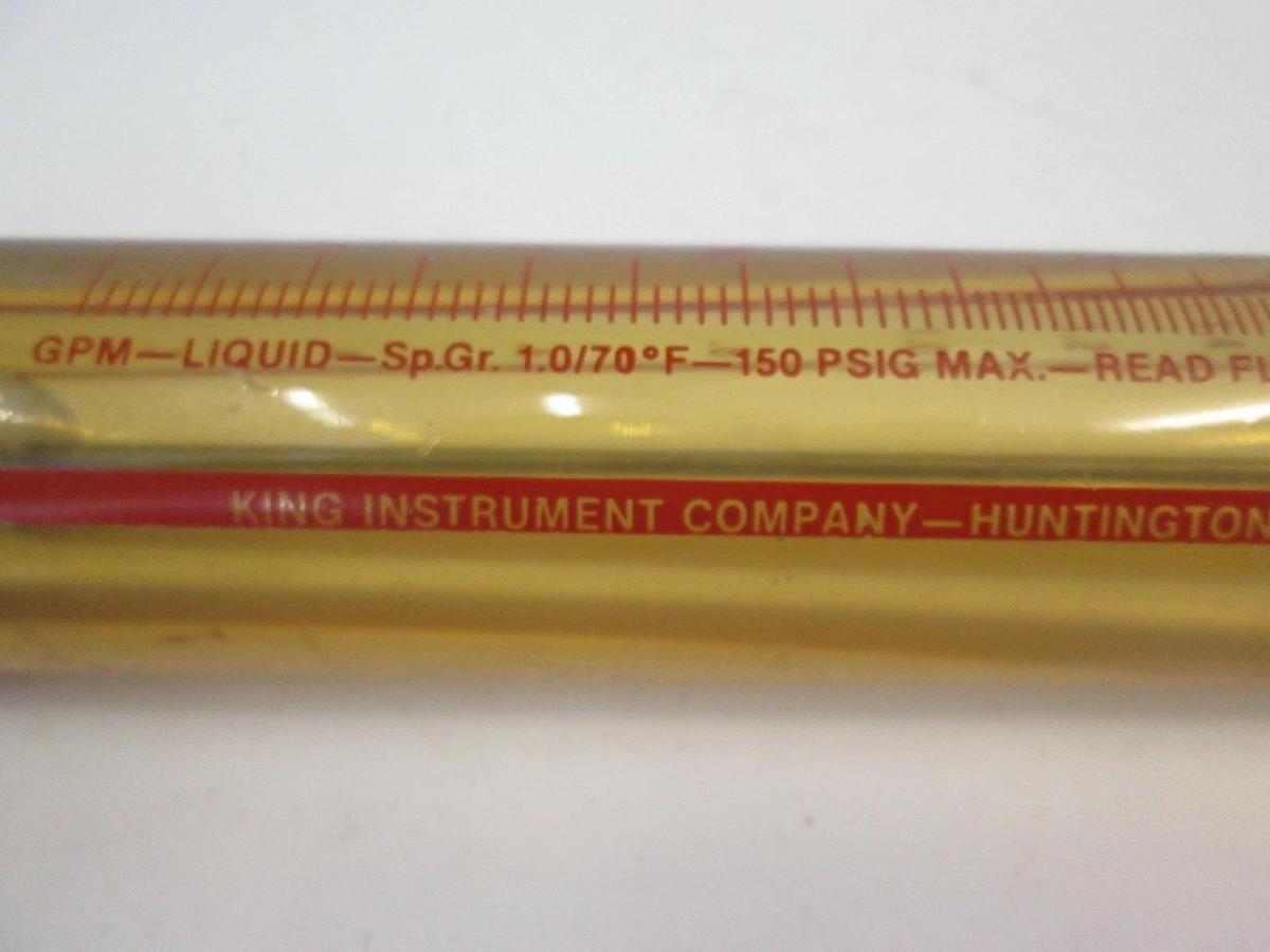 Used King Instrument Tube Flow Meter, K72-5/1, Used