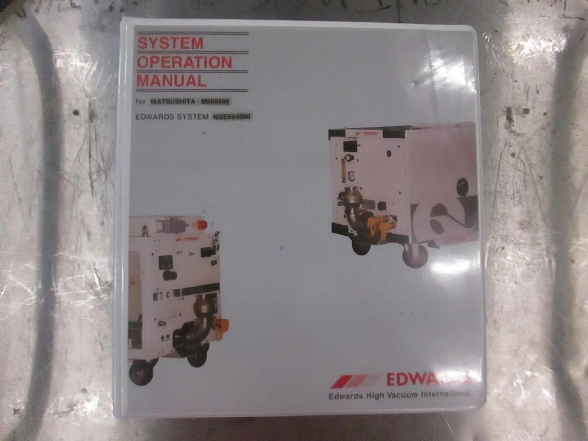Used Edwards, Vacuum Pump System Installation and Operation Manual, Used