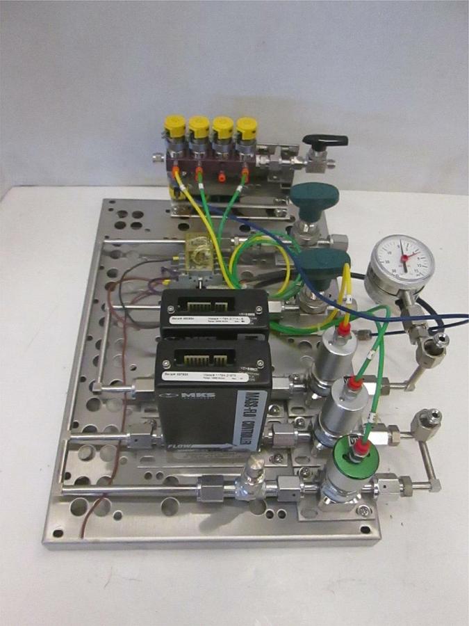 Used MRL Sandvik horizontal furnace 2 loop gas panel, complete with shut off and air