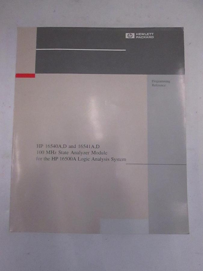 Used HP 16540A,D/16541A,D 100MHz State Analyzer Module for 16500 Logic Analysis, Used