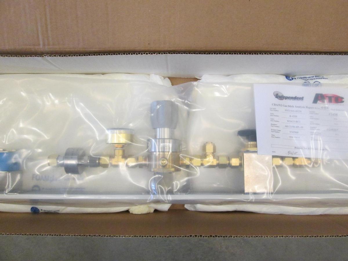 Aztech Controls CDA/N2 valve regulator gage filter Gas Stick, NVT-910-00258, New
