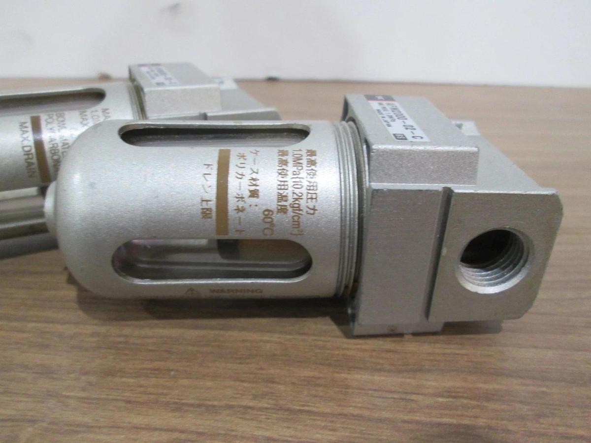 SMC, AFM2000-02-C, Pneumatic Filter, Used, Lot of 2