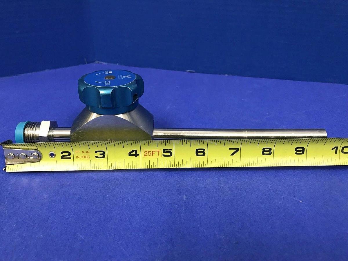 Used Veriflo 935TS8VCR8MXYK UHP High Flow Valve, 1/2" MVCR x 1/2" Tube, Used