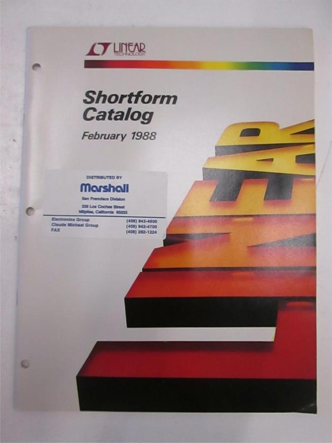 Used Linear Technology Shortform Catalog Feb 1988, Used