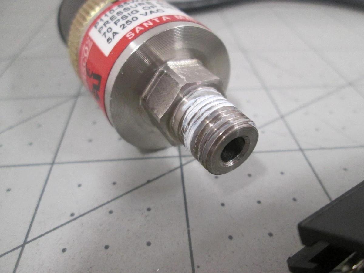 Used Wasco, P110-85W2A-X/1802, 70 PSIG, 250VAC, Pressure Switch, Used